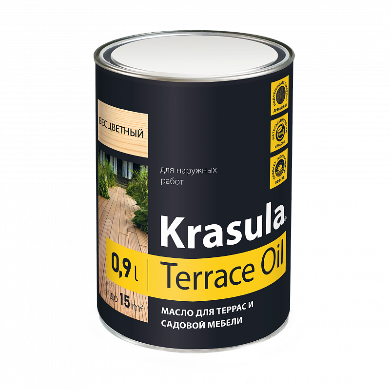Масло для террас и садовой мебели «Krasula®»-Terrace Oil