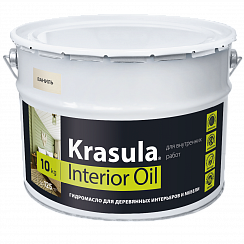 Гидромасло «Krasula»-Interior Oil для деревянных интерьеров и мебели